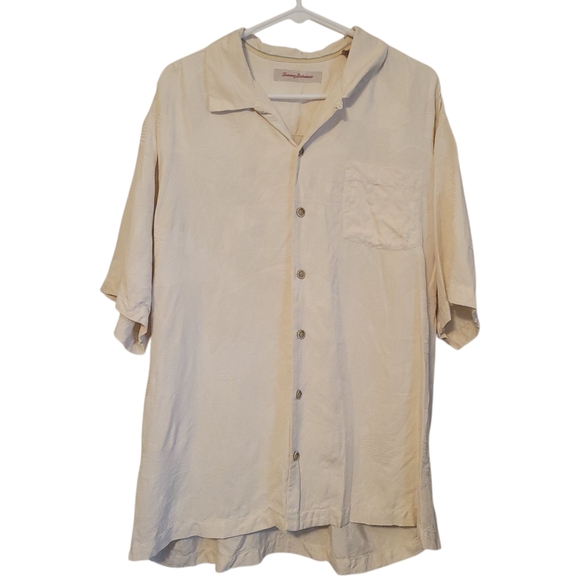 Tommy Bahama Other - EUC Tommy Bahama 100% Silk Hawaiian "Six Flights" Button Front Shirt, Size XL